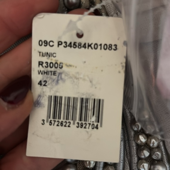 CHANEL SHEER TUNIC DRESS BEADED NWT SIZE 42 - Picture 6 of 14